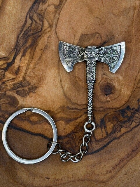 RVS Viking ketting Double Blade bijl