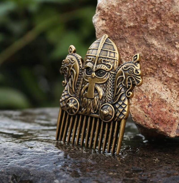 Dutch Oak Viking Baardkam Odin – RVS – Kracht en Controle