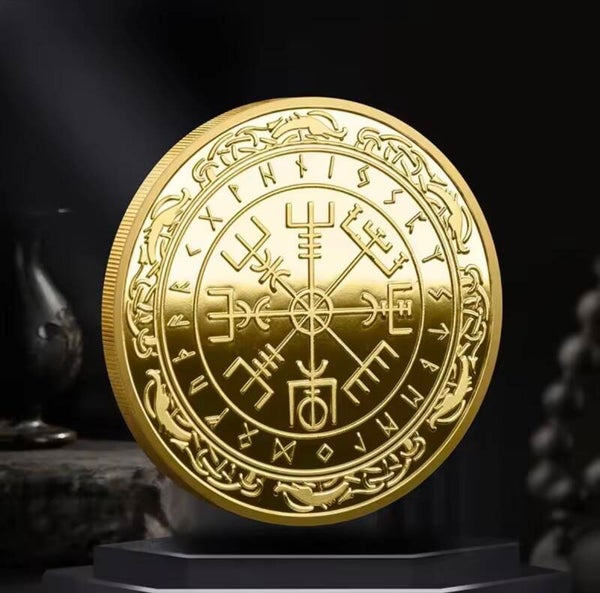 Dutch Oak Viking Munt Compass