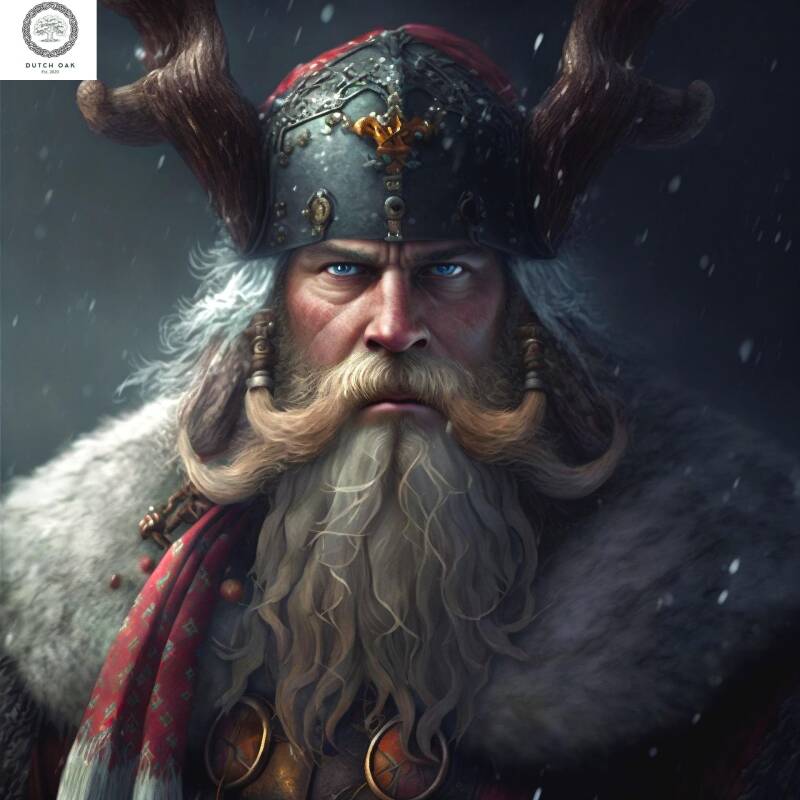 Stoere Vikingman met verzorgde baard gebruikt Dutch Oak baardolie