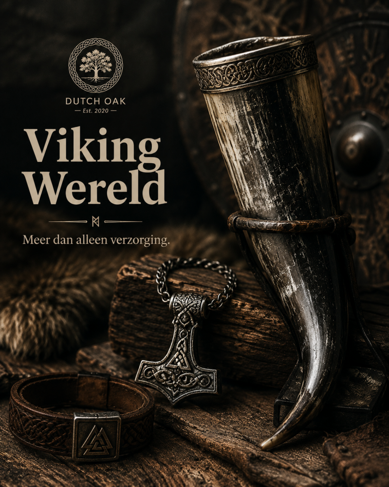 Viking sieraden, drinkhoorn en accessoires van Dutch Oak