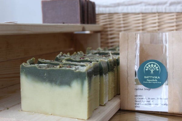 Spirulina soap