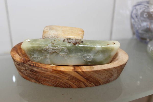 Oval Olivewood Soap dish#1