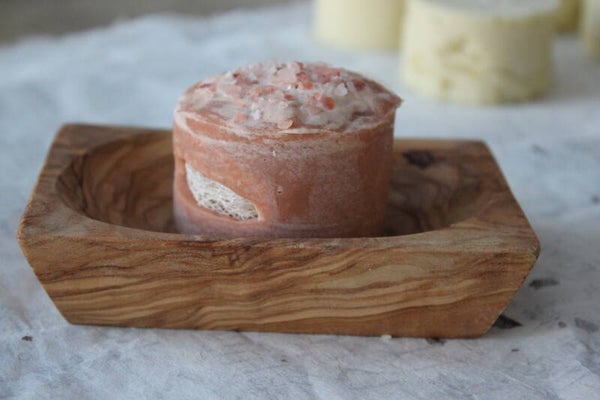 Olive wood soap dish #3