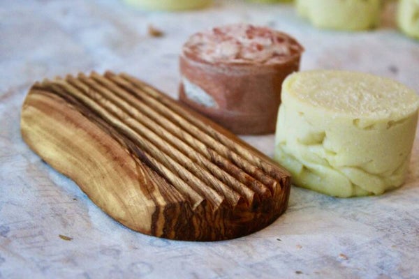 Olive wood soap dish #2 