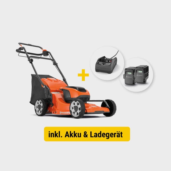 Husqvarna LC 142iS Set Akku-Rasenmäher Set – leistungsstark & komfortabel
