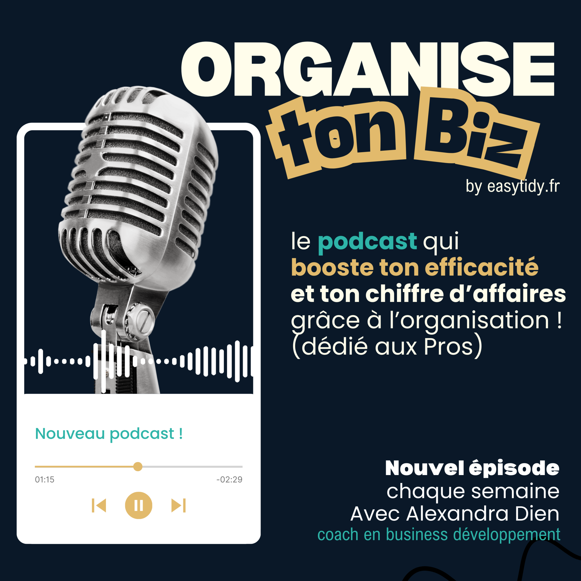 podcast organise ton biz !