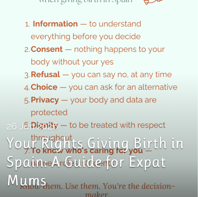 Photo of content of blog about your rights giving birth in spain: a guide for expat mums