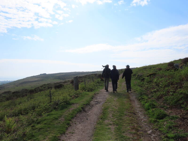 Jauntily walking up Buttermilk Hill