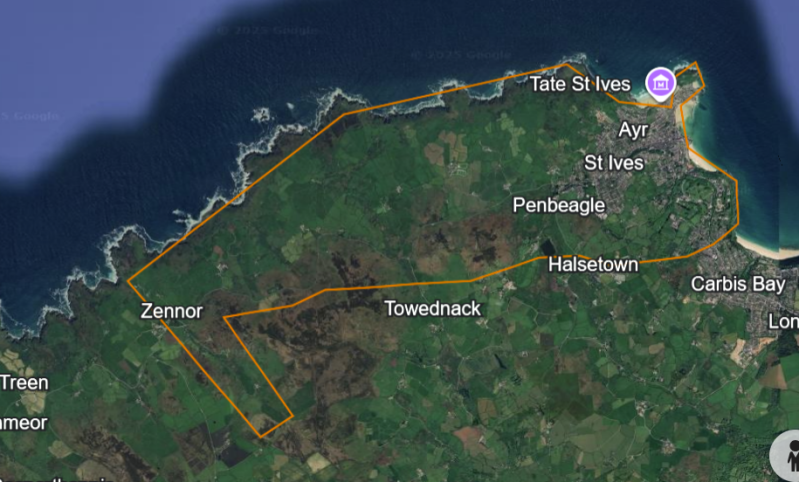 The St Ives 15K area