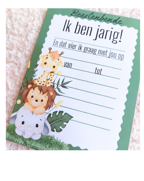 Uitnodiging "Jungle"