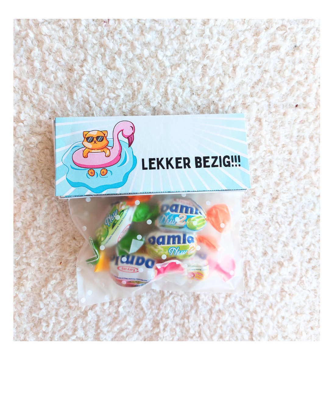 Etiketzakje "Lekker bezig"