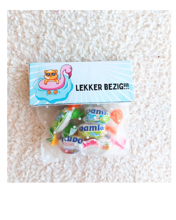 Etiketzakje "Lekker bezig"