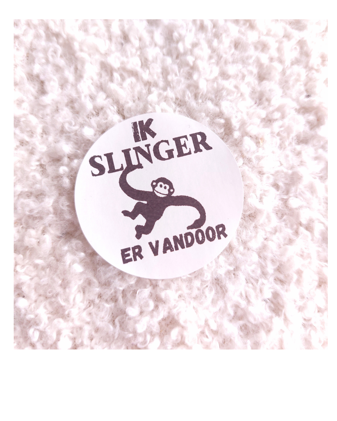 Ik SLINGER ervandoor