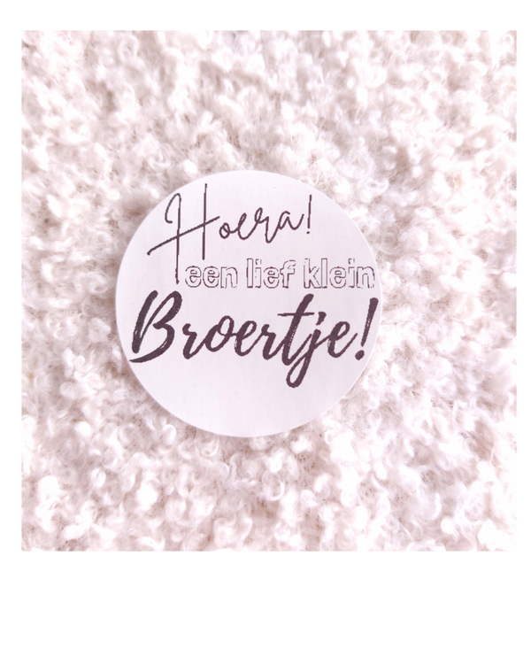 Hoera een BROERTJE/ZUSJE