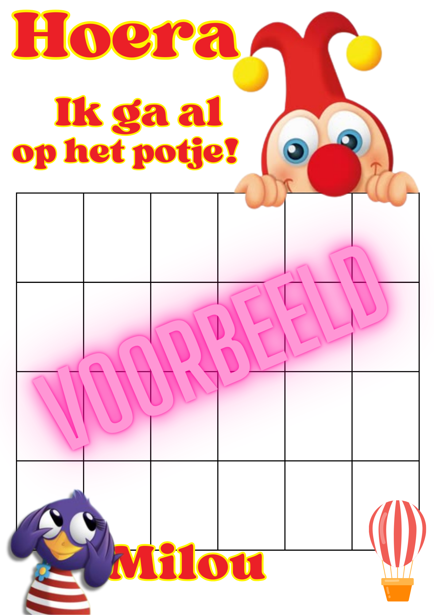Jokie & Jet Plasjes & Poepjes Poster