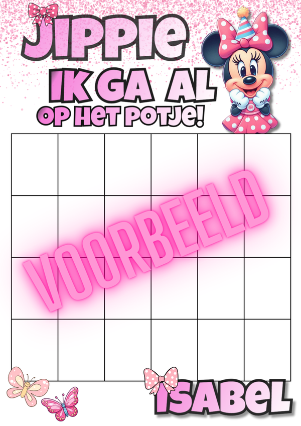 Minnie Mouse Plasjes & Poepjes Poster