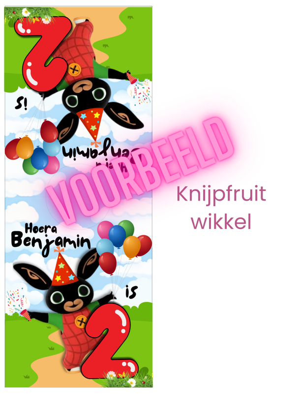 Bing knijpfruit wikkel
