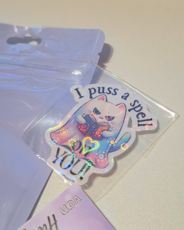 Spooky the cat Sticker
