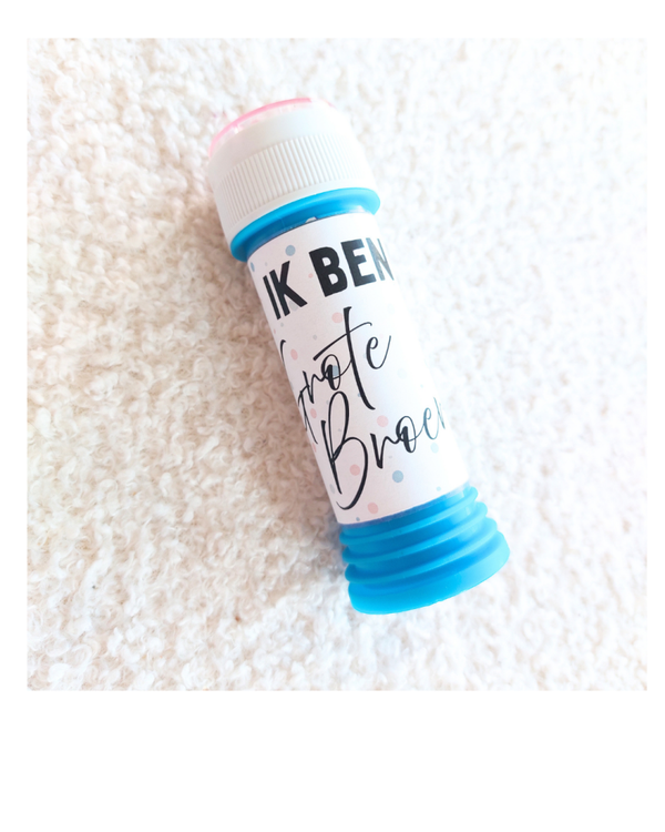 Ik ben Grote Broer, bellenblaas wikkel