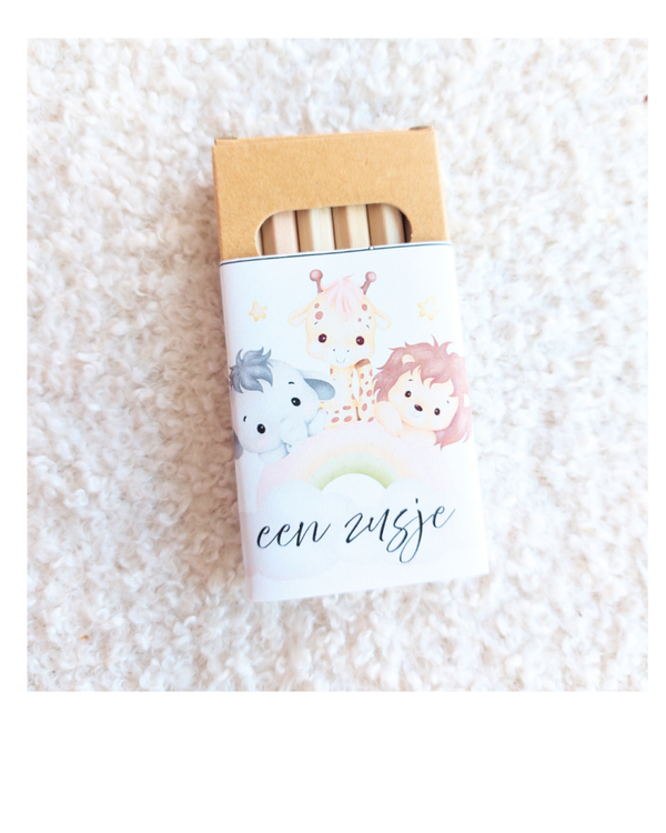 Een zusje jungle, kleurtjes wikkel