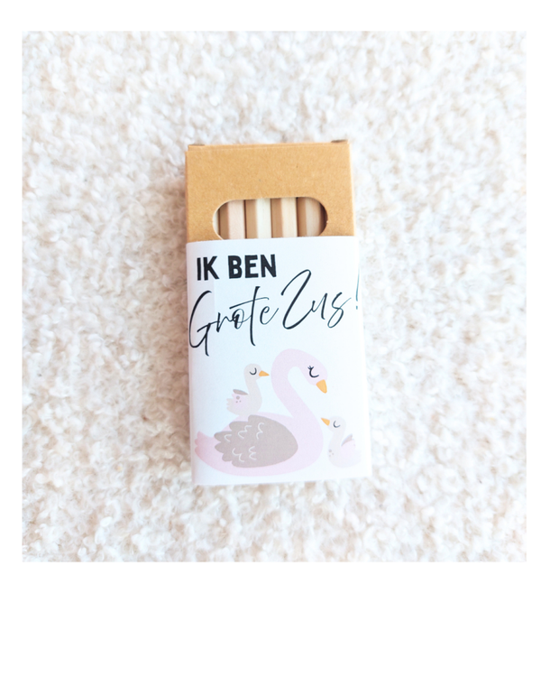 TWEELING wikkel zusjes, zwaan