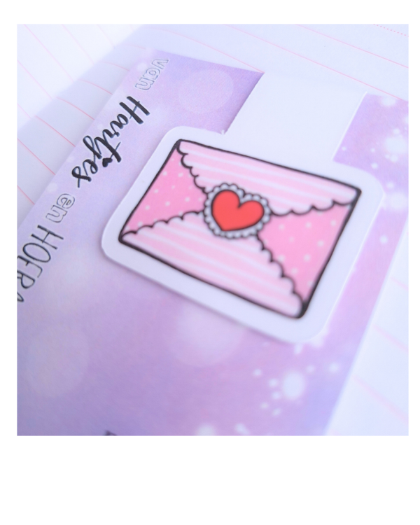 Magnetische Boekenlegger LOVE LETTERS