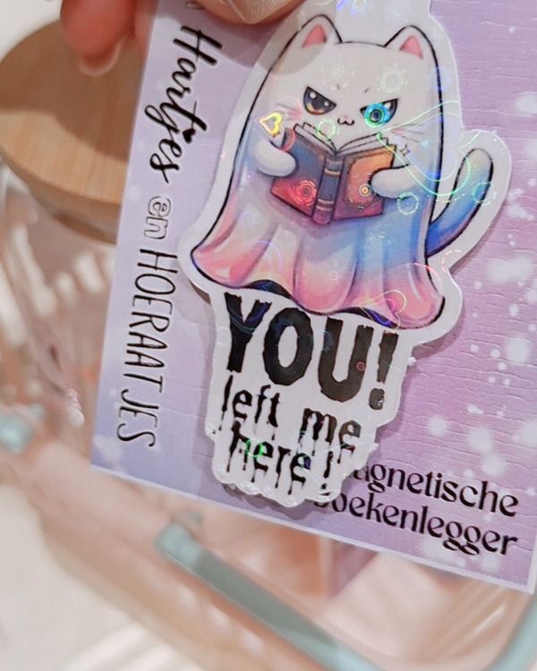 Spooky the Cat Magnetische boekenlegger