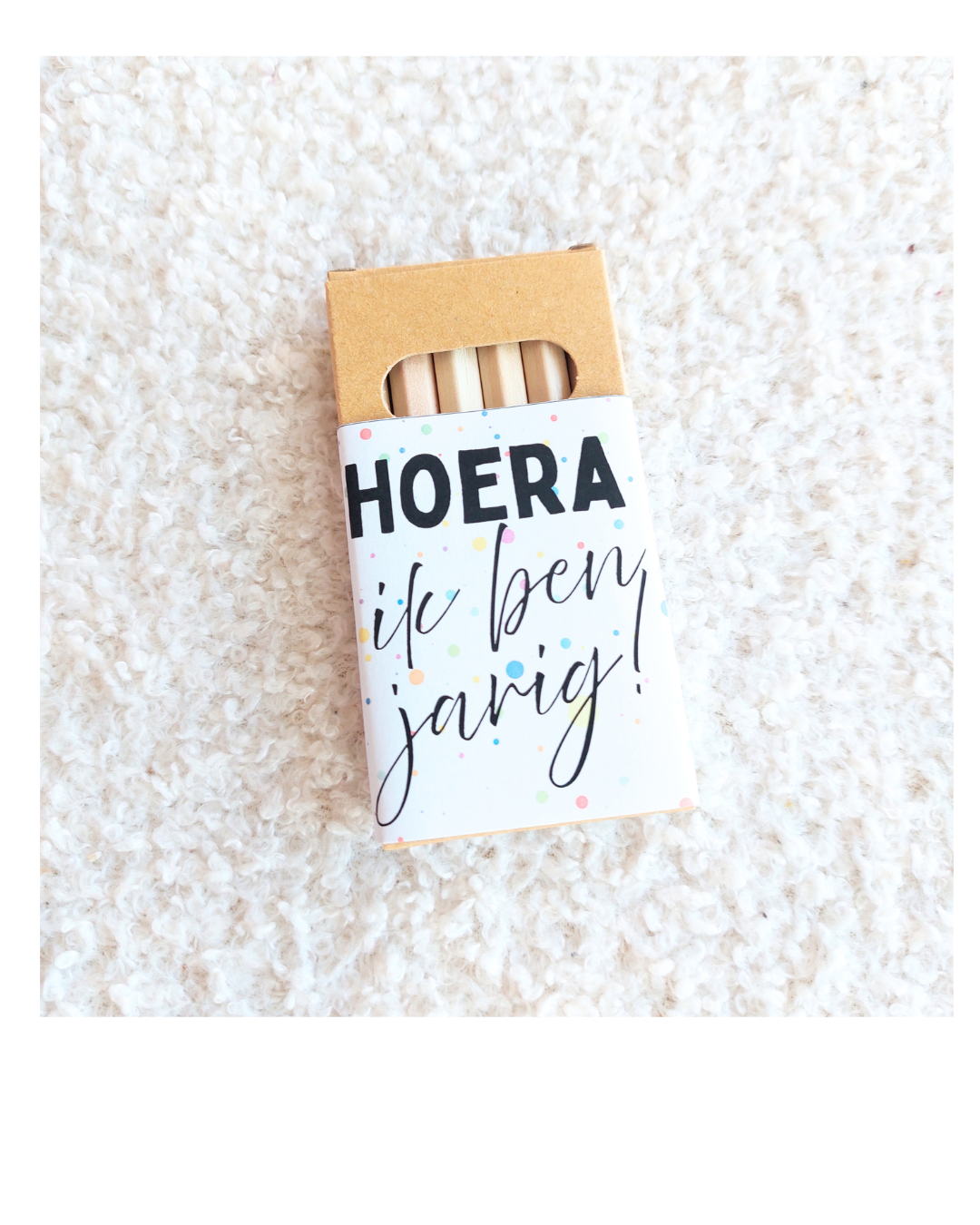 Ik ben jarig Kleurdoosje Label