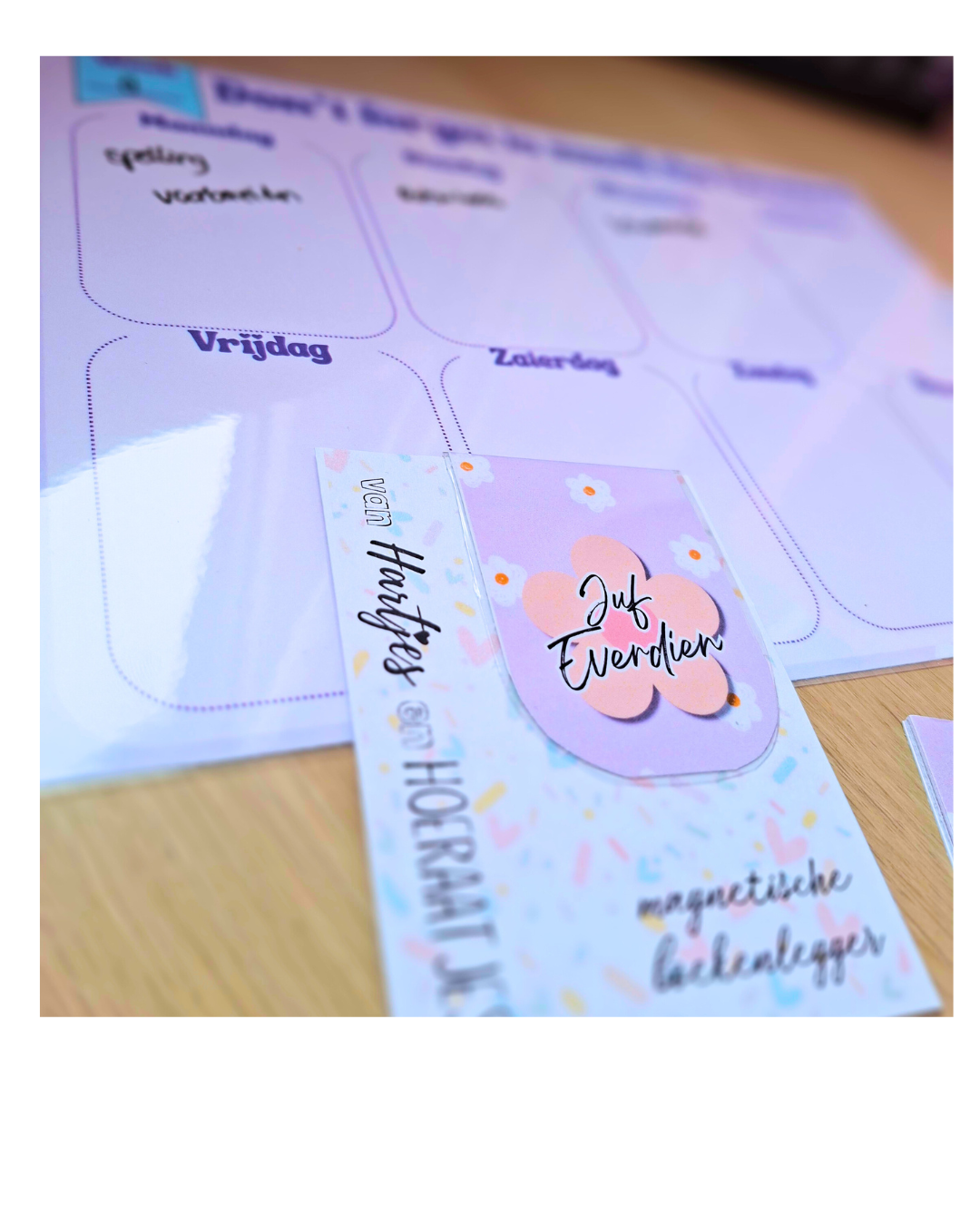 Magnetische Boekenleggers – Juf editie