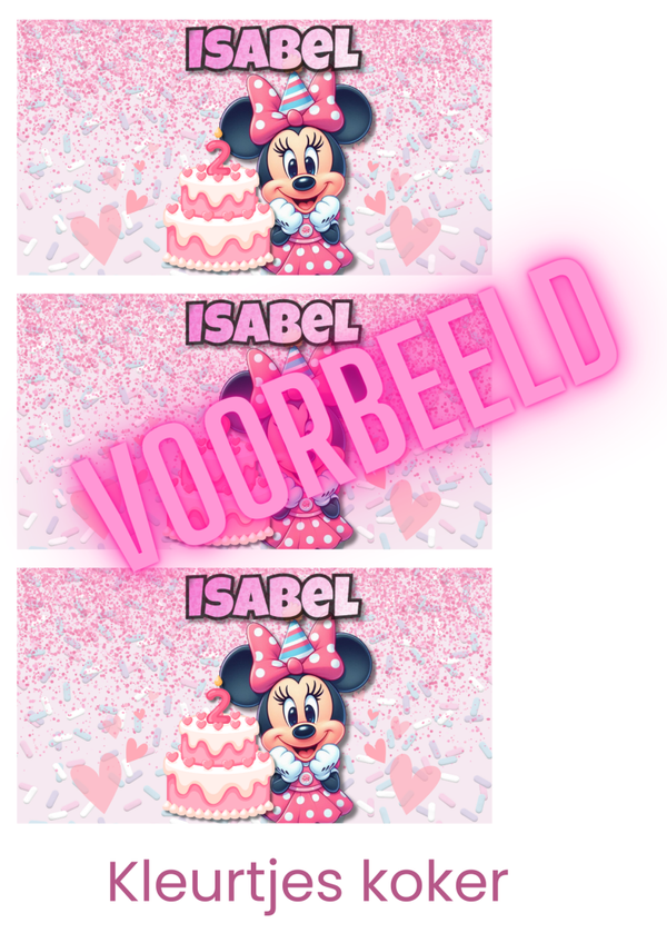 Minnie Mouse Kleurtjes label