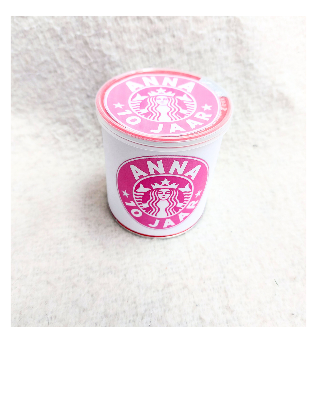 Starbucks Pringles label