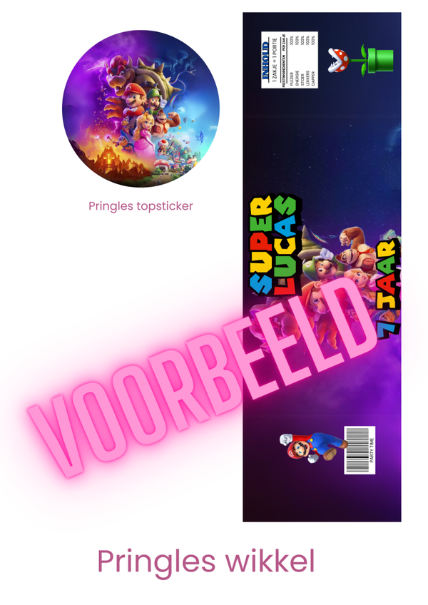 Super Mario Pringles wikkel
