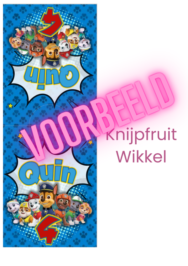 Paw Patrol Knijpfruit wikkel