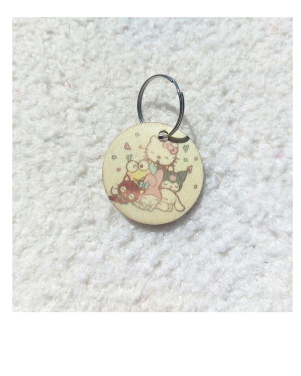 Houten sleutelhanger