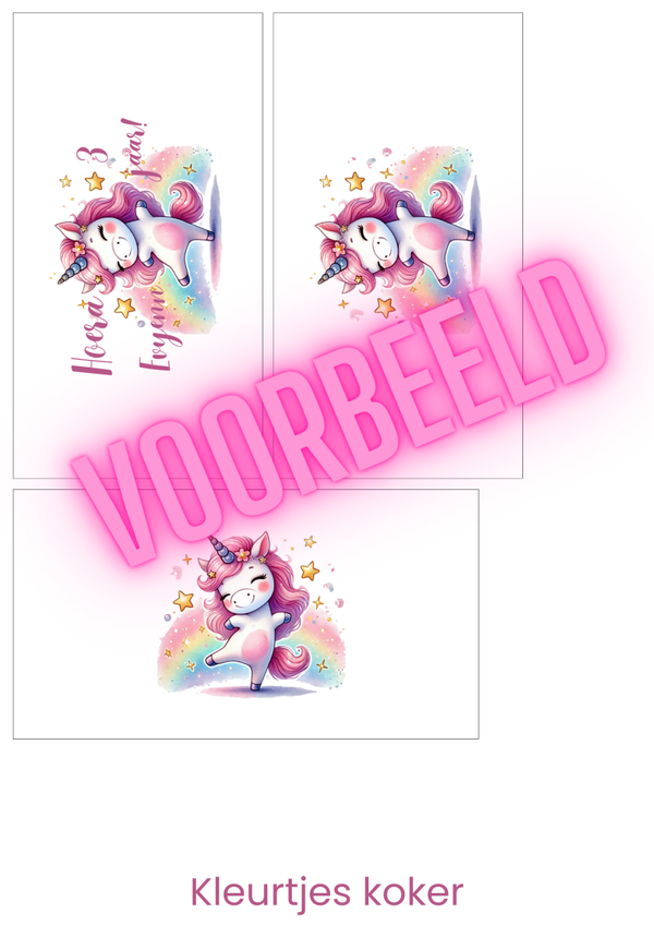 Unicorn Kleurtjes label