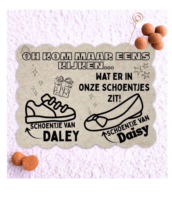 SINT Schoenzetmat met naam
