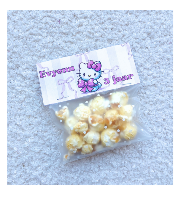 Hello Kitty Etiket voor snoepzakje