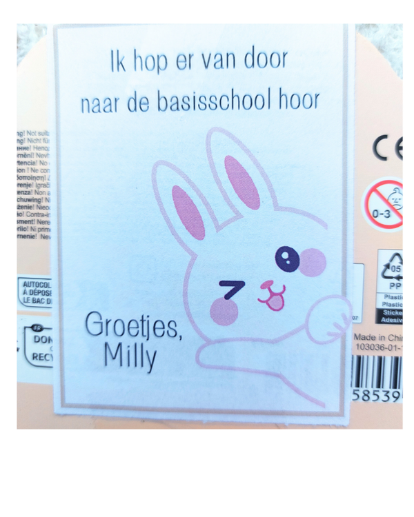 Label ik HOP er vandoor