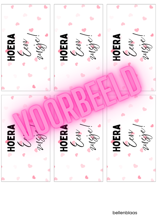 Hoera een zusje, bellenblaas wikkel