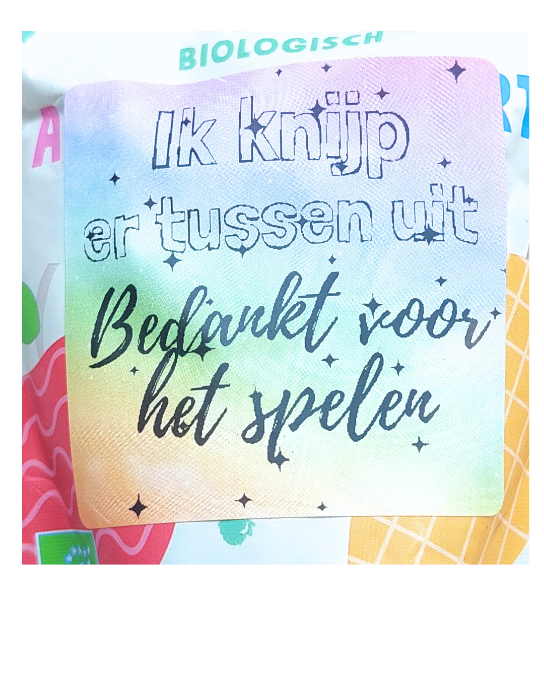 Ik knijp er tussenuit