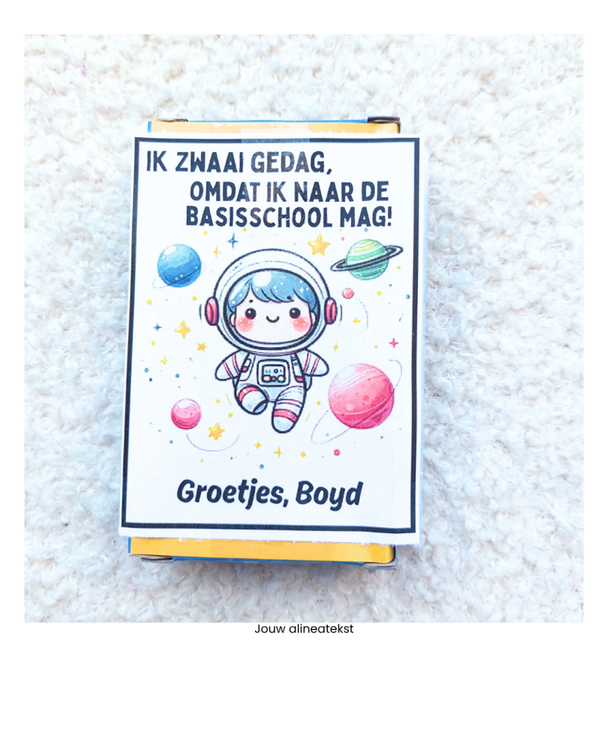 Label ik ZWAAI gedag, astronaut