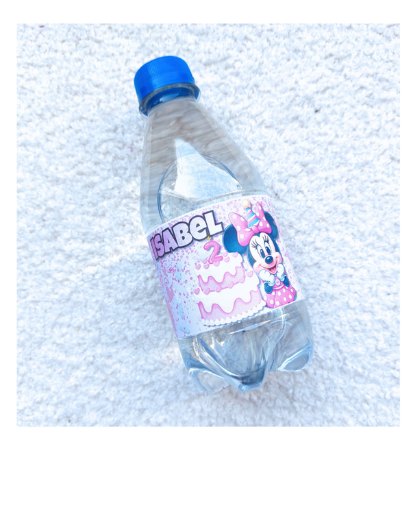 Minnie Mouse Waterlabel