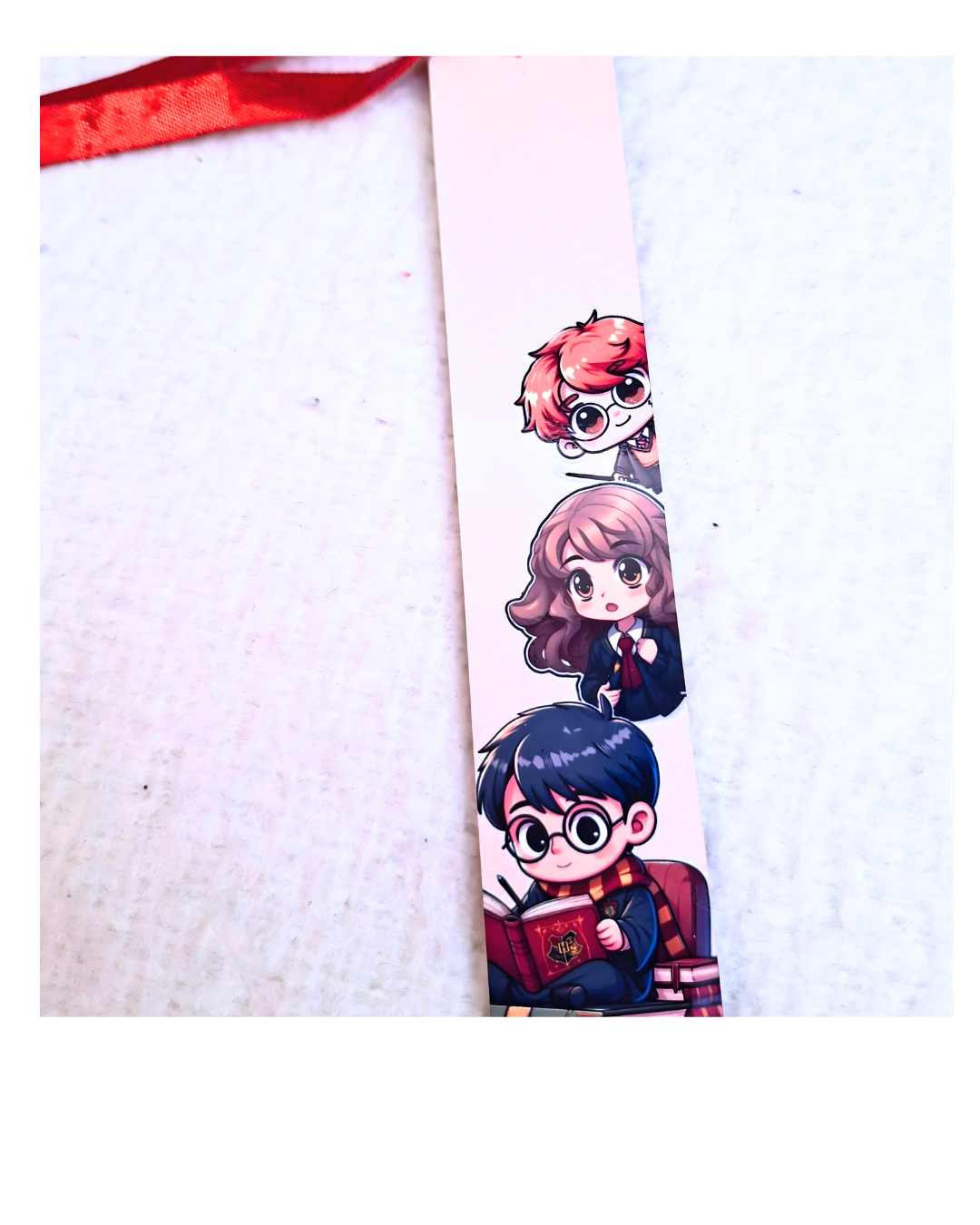 Houten Boekenlegger met print (lang)