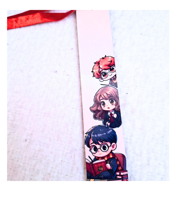 Houten Boekenlegger met print (lang)