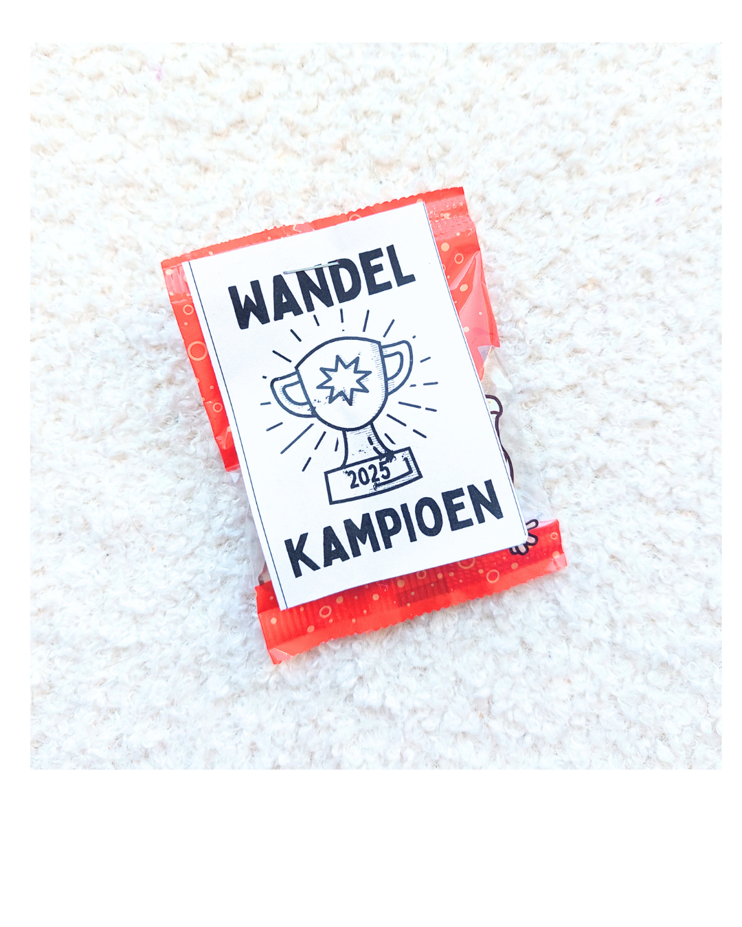 Klein snoepzakje met label