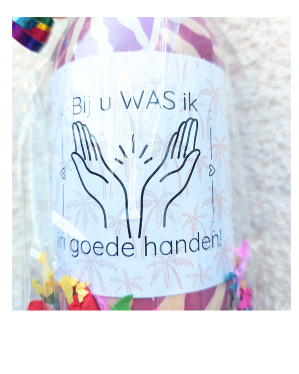 Handzeep wikkel: Bij u WAS ik in goede handen