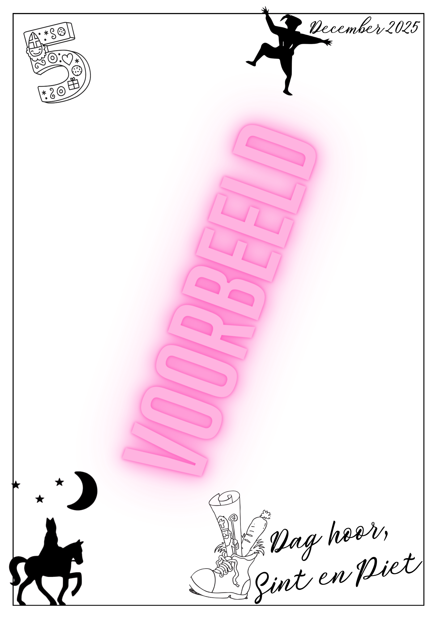 Sint briefpapier Piet