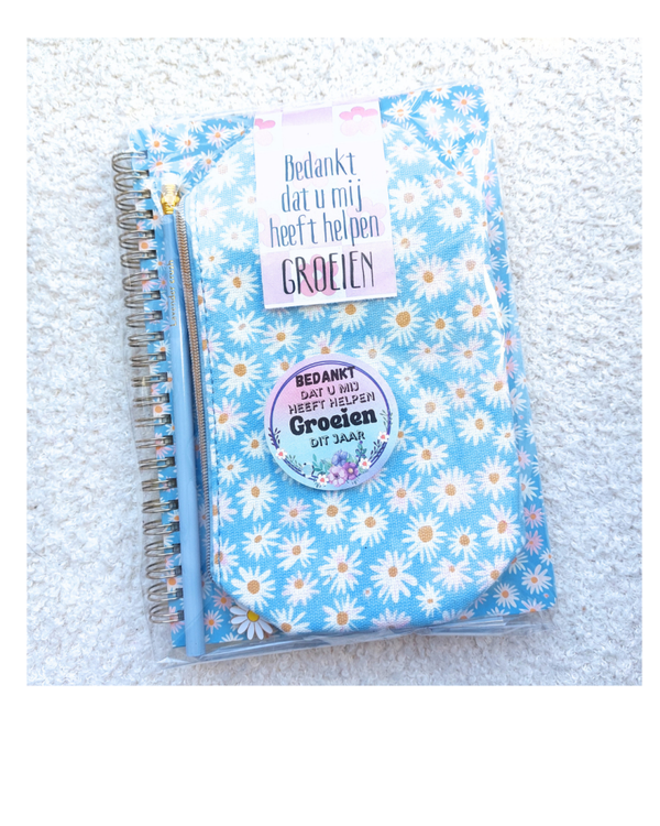 A5 boek met etui en pen