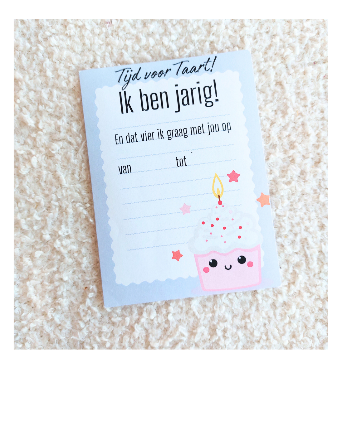 Uitnodiging "Tijd voor Taart".